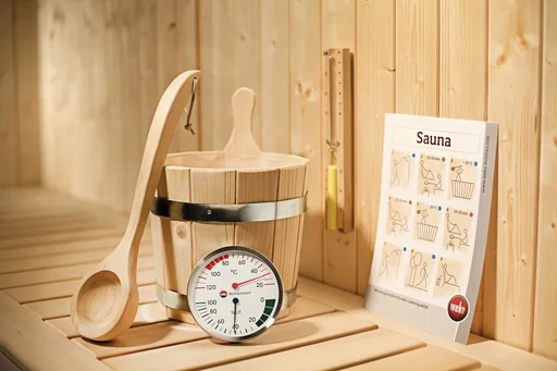 "Premium 5-piece accessory set for sauna image"