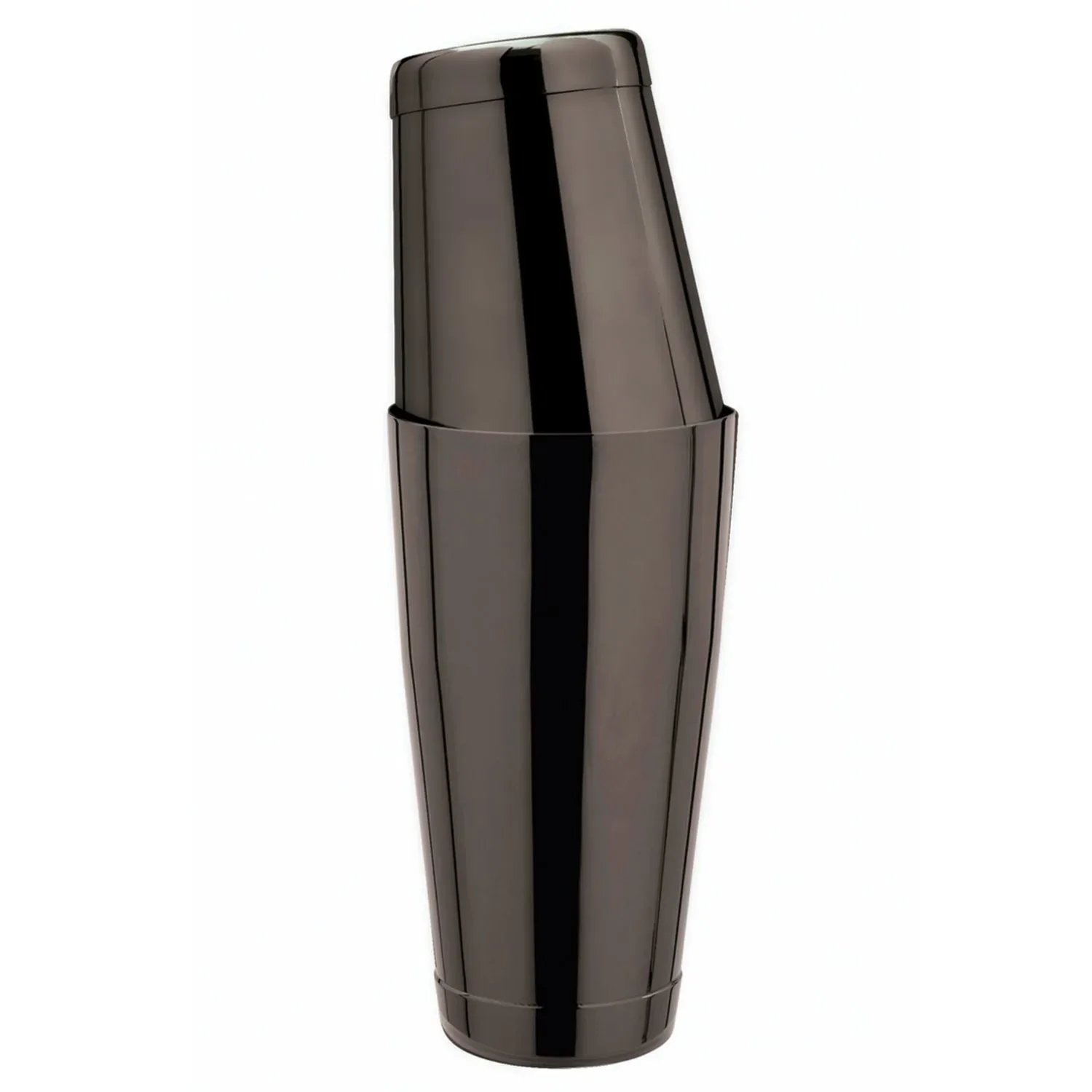 "TIN on TIN shaker, stainless steel, GMB, Gunmetal black, 28oz/18oz image"