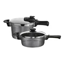 Cast aluminum pressure cooker set 6 pieces 5 liters + 3 liters