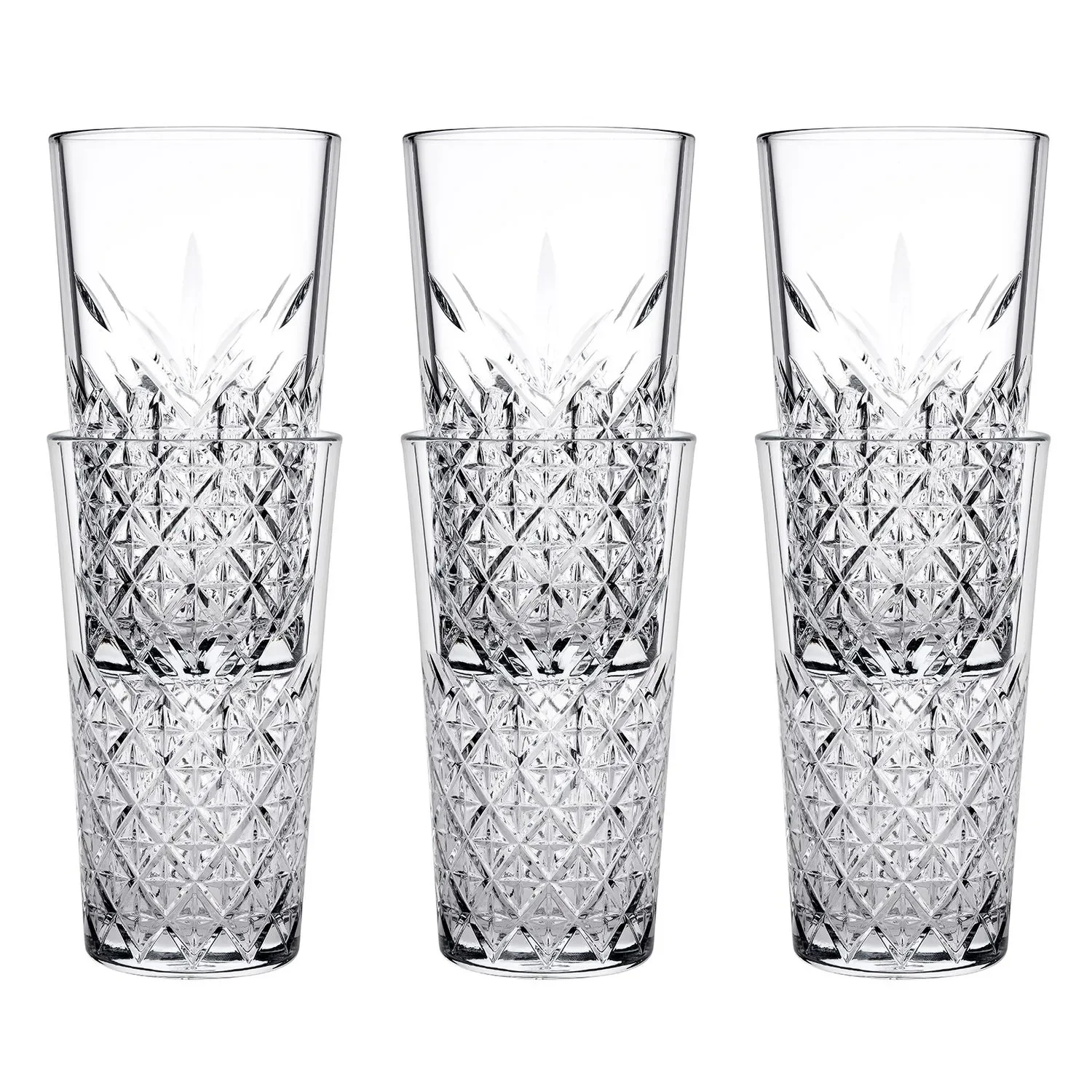 "Long drink glasses 6 Set - Timeless stackable, 470 ml image"