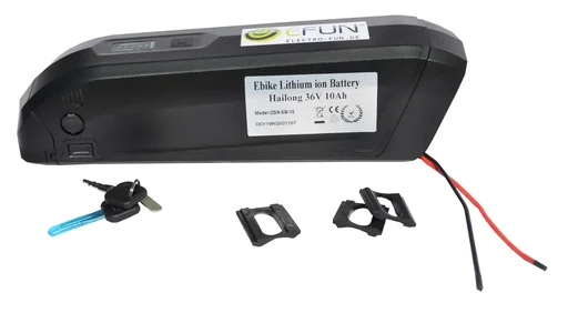 "Lithium Ion Battery 36 Volt 10 Ah HAILONG E-Bike E-FUN image"