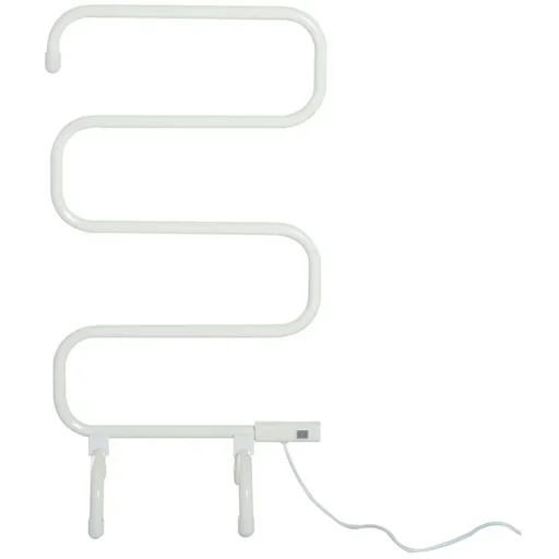 "Electric Towel Warmer Freestanding Milk White image"