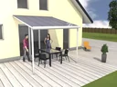Patio roof kit, color white, 3060 x 4060 mm