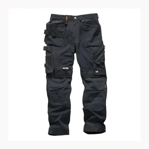 "Pro Flex Plus work trousers, black 32R image"