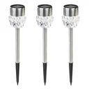 Solar garden lamp set, 3 pieces