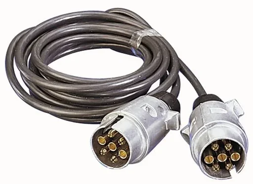 "Connection cable with 2 metal connectors, 3 m, 7-pin image"