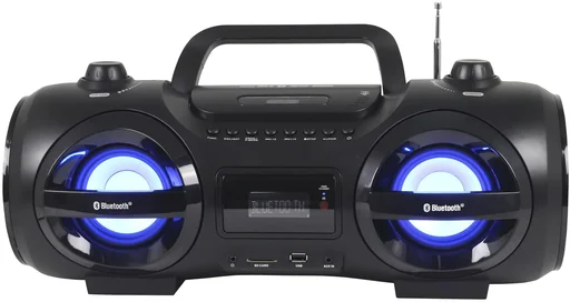 "CD Player Boombox with Bluetooth, MP3/CD, USB, SD and AUX-IN, portable image"