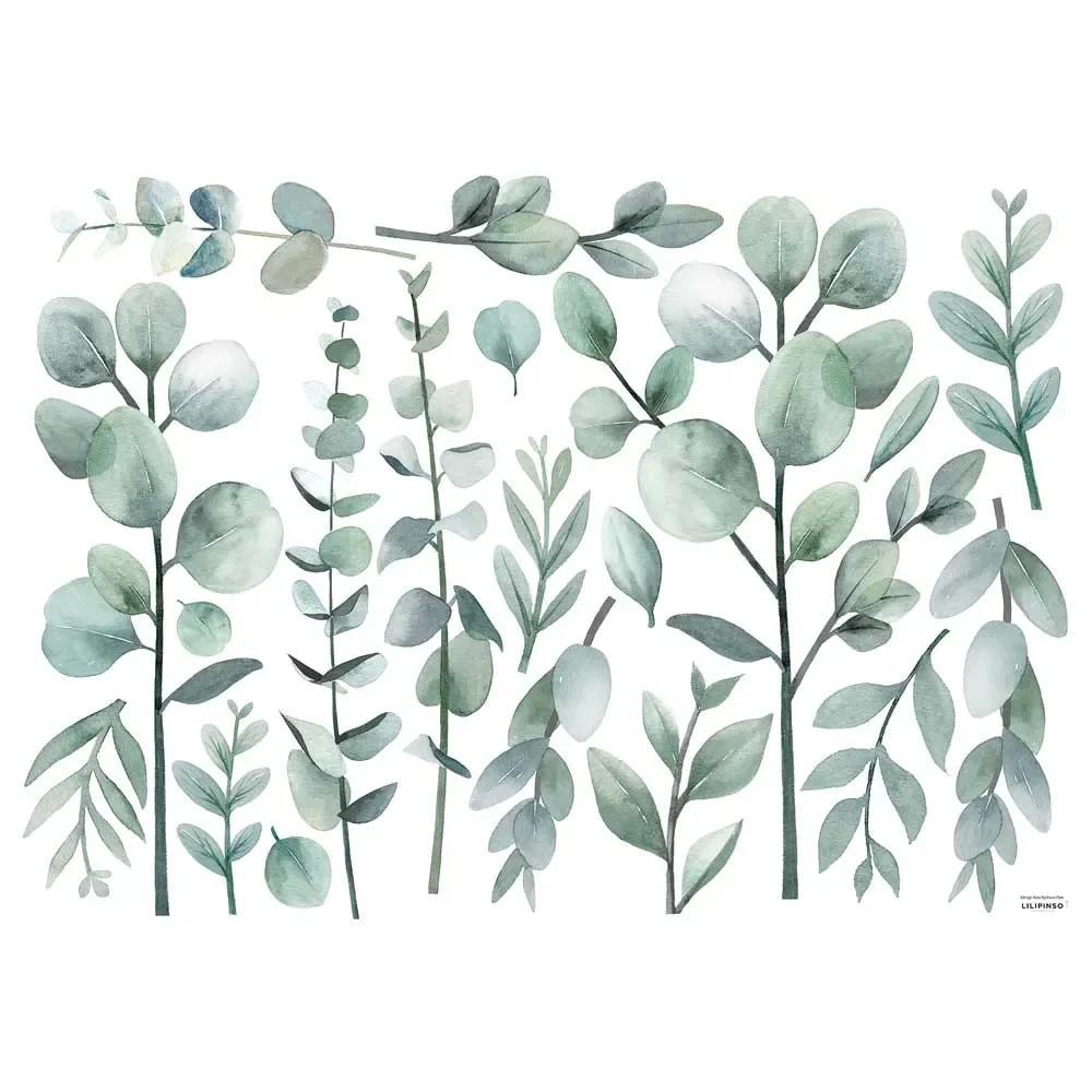 Lilipinso Wall Sticker L Eucalyptus branches tender green