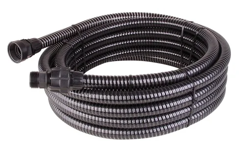 "Drainage hose for submersible pumps, garden pumps, external pond filters 10 m including connections/adapters image"