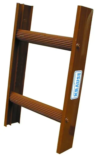 "Chimney sweep ladder, aluminum, brown, 14 rungs, W 33 cm, L 395 cm image"
