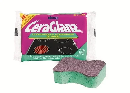 "CeraGlanz glass ceramic/cooktop cleaner, 2-pack - 2 in 1 image"