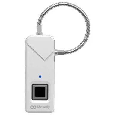 "Movelly fingerprint padlock Silber image"