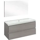 Concept bathroom furniture with mirror 100cm - grey/white