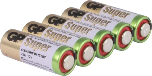 "Alkaline 23A round cell battery, 12 V - 5 pieces image"