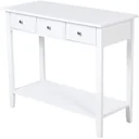 Side table with 3 drawers, solid wood