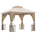 Garden pavilion with double roof