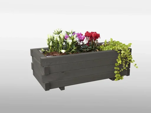 "Planter "Empoli" with planting film anthracite image"