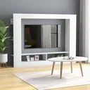 TV cabinet 152x22x113 cm chipboard white