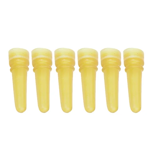 "Replacement teats for lamb bucket yellow, 6 pieces image"