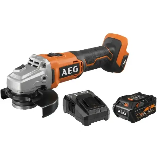 "BEWS 18-125 BLPX cordless angle grinder 125 mm (6.0 Ah HD battery + AL18G charger) image"