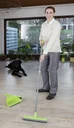 Rubber broom set, 3 pieces - color-sorted, mop broom + FREE dustpan