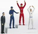 Winners podium with figures scale 1:32
