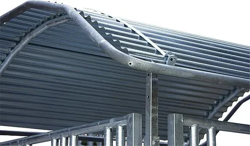 "Roof edge protection bar, all-round, for professional square hay racks 2.00 x 2.05 m image"