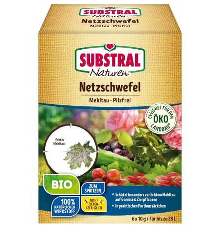 "Organic powdered sulphur mildew - 6 x 10 g image"