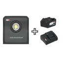 Handheld floodlight NOVA 10 CAS + 18V 5.2Ah battery + SC30 charger + removable diffuser L