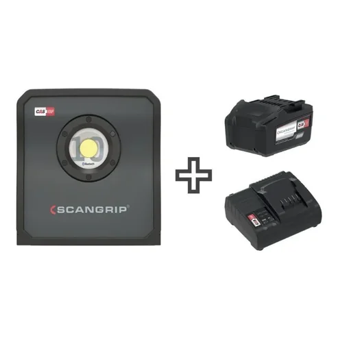 "Handheld floodlight NOVA 10 CAS + 18V 5.2Ah battery + SC30 charger + removable diffuser L image"