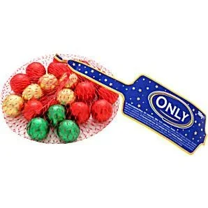 "Only Milk Chocolate Balls - Colored - Christmas - 100 grams image"