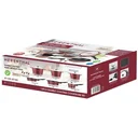 Herenthal 14-piece pots and pans - marble coating - Burgundy