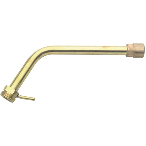 "Neck tube 18cm - brass with hanging hook image"