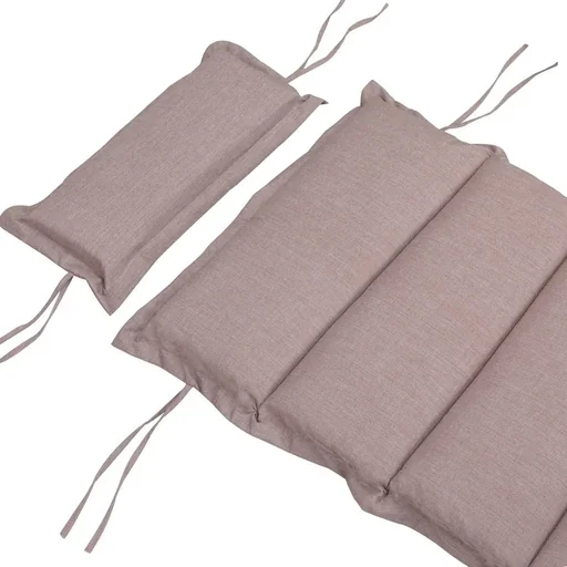 "Cushion sauna bed - cream sprinkled - 183x56x7 cm image"