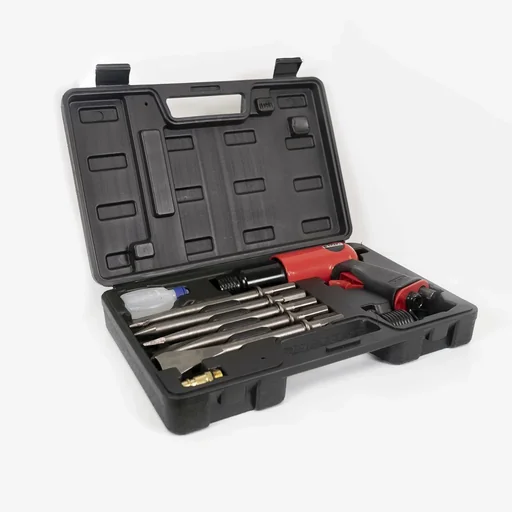 "9-piece pneumatic chisel hammer set image"