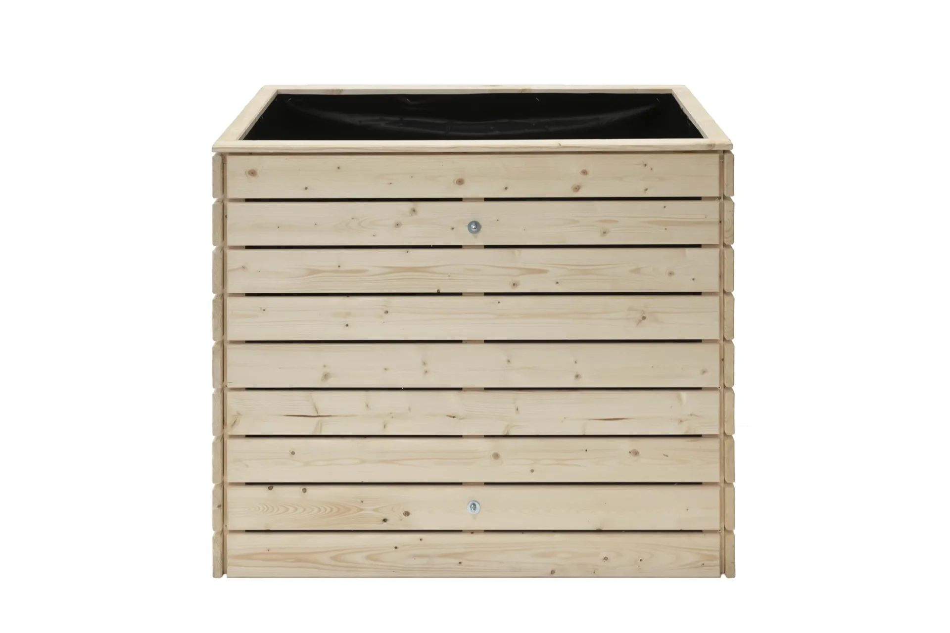 "Raised Bed Asket M, 110×70×90 cm, Natural – Spruce Wood, Back-Friendly image"