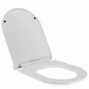 Ultra-flat toilet seat - quick installation system