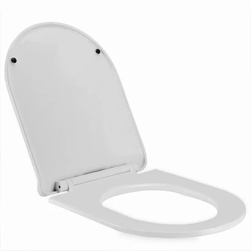 "Ultra-flat toilet seat - quick installation system image"