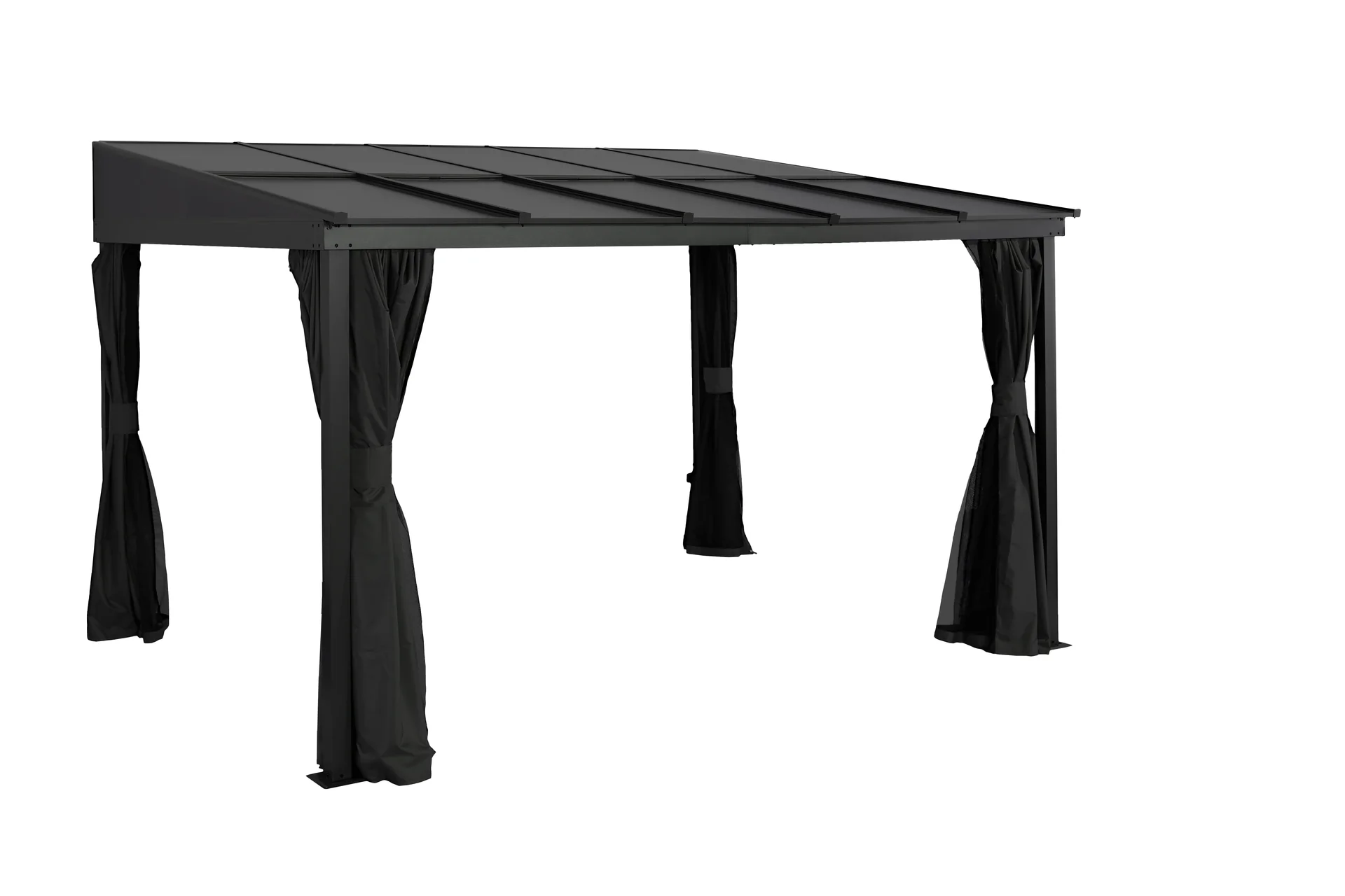 "Aluminium patio roof St. Barthelemy 12x16 anthracite image"