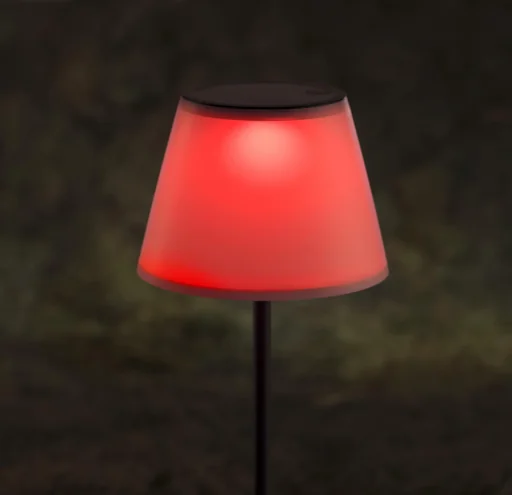 "Solar garden light 2in1 in warm white and color change image"