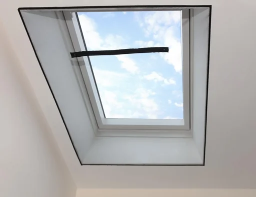 "Fly screen for roof windows, black, 2 pieces image"