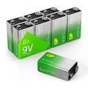SUPER 9V Block Alkaline Battery - 8 pieces