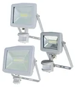 Slimline 10W LED spotlight, IP44, with motion detector and Samsung chip, without power cable