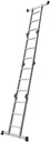Aluminum multi-purpose ladder 4x3 rungs 7 in 1