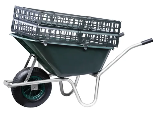 "Flexible wheelbarrow attachment image"