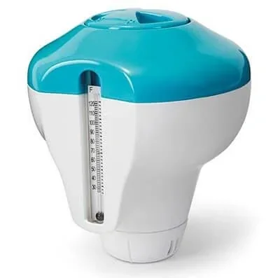 "2-in-1 chlorine float with thermometer image"