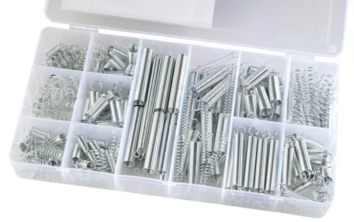 "Compression and tension spring assortment, 200 pieces image"