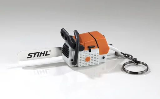 "Keyring chainsaw with sound image"