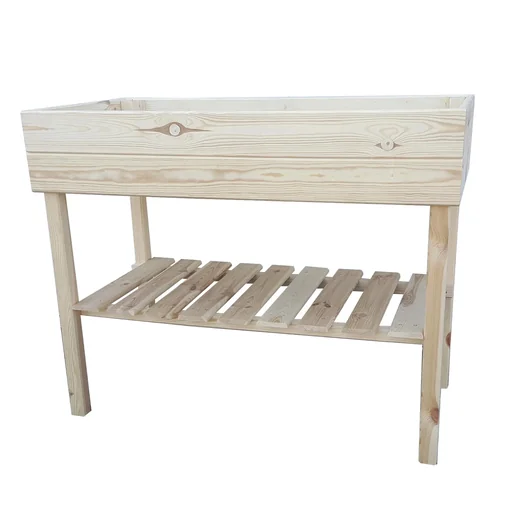 "Raised bed on legs natural image"
