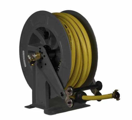 "Hose reel steel/ABS plastic housing OSK 610 with 25 m, 3/4" PVC water hose, max. 12 bar/60°C image"